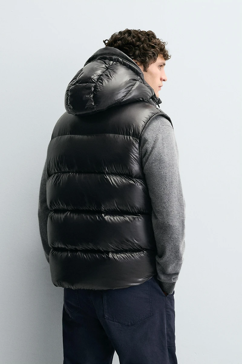 100% FEATHER PUFFER VEST