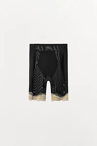 LACE POLYAMIDE BLEND SHORTS