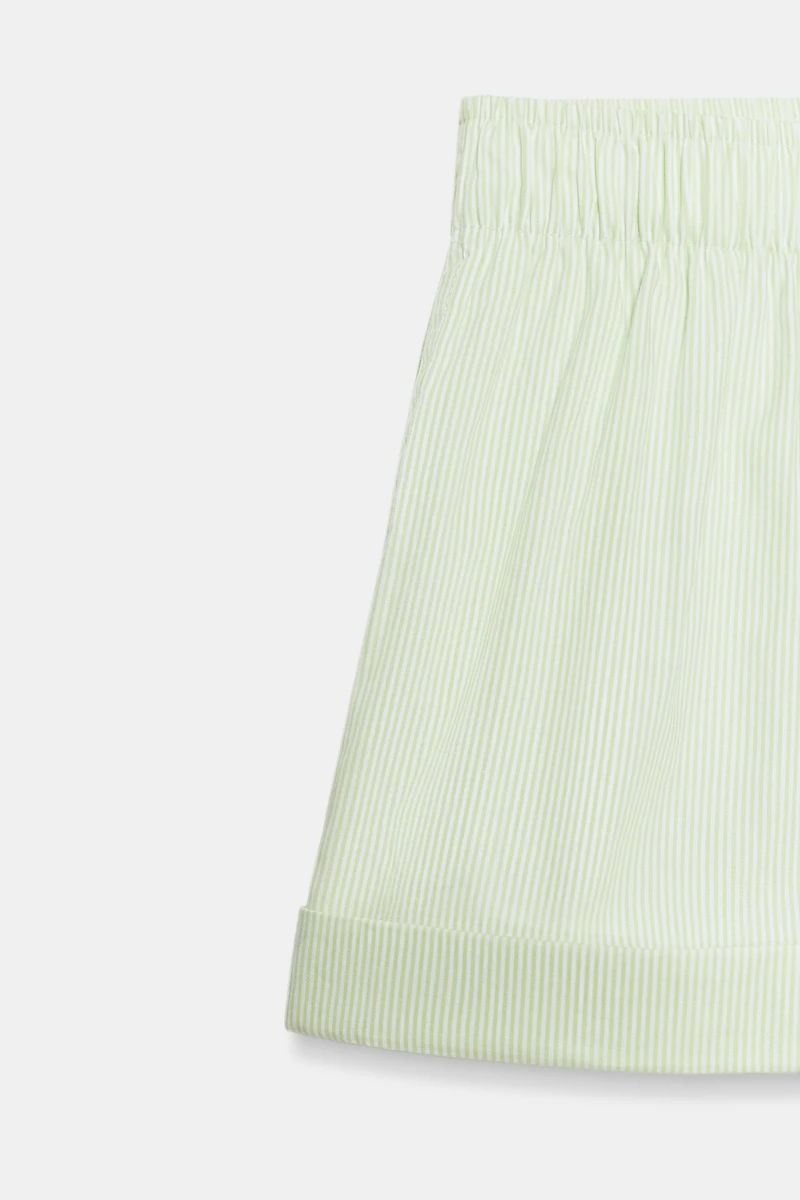 STRIPED POPLIN SHORTS