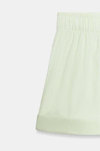 STRIPED POPLIN SHORTS