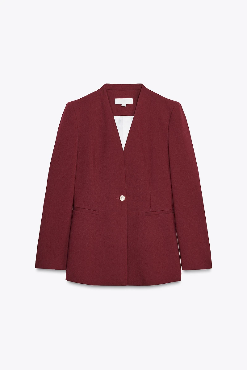 SLEEVELESS TAILORED BLAZER