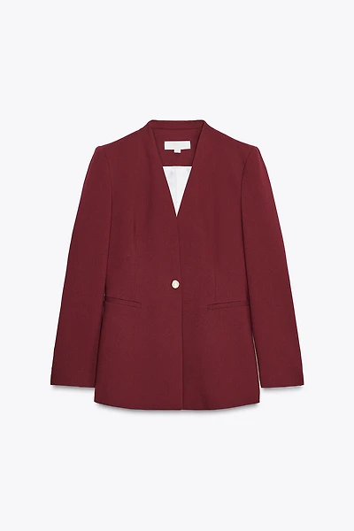 SLEEVELESS TAILORED BLAZER