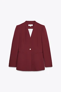 SLEEVELESS TAILORED BLAZER