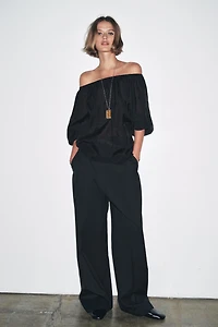 ZW COLLECTION COLD-SHOULDER TOP