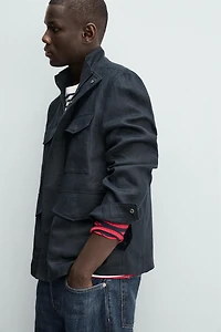 100% LINEN POCKET JACKET