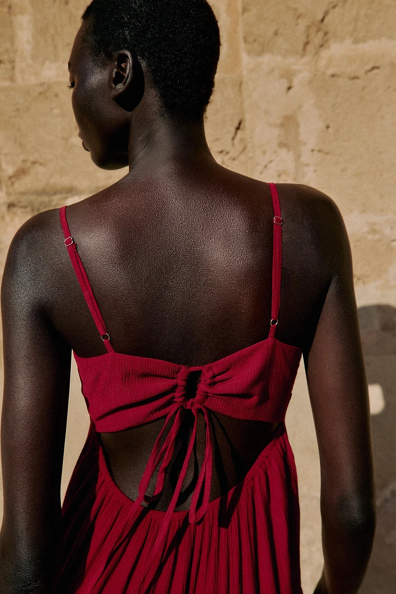 LONG STRAPPY DRESS