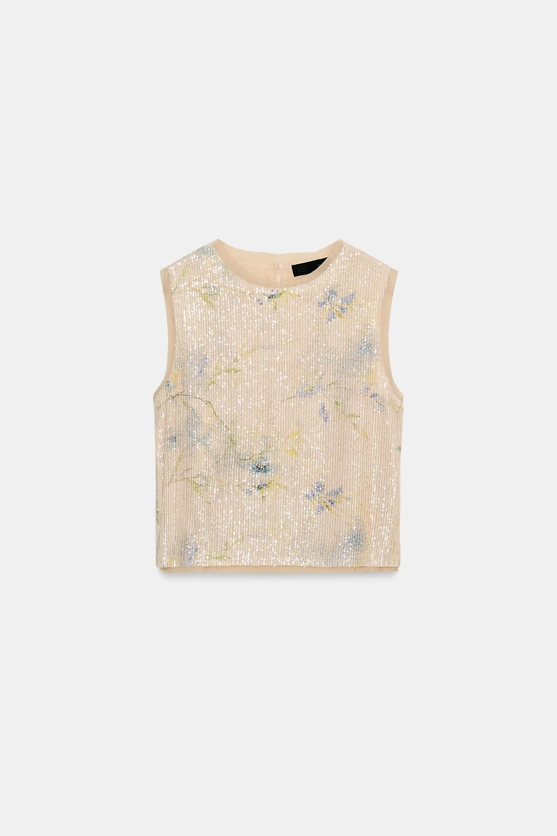 SEQUIN KNIT TOP