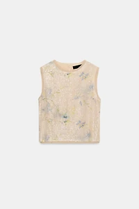 SEQUIN KNIT TOP
