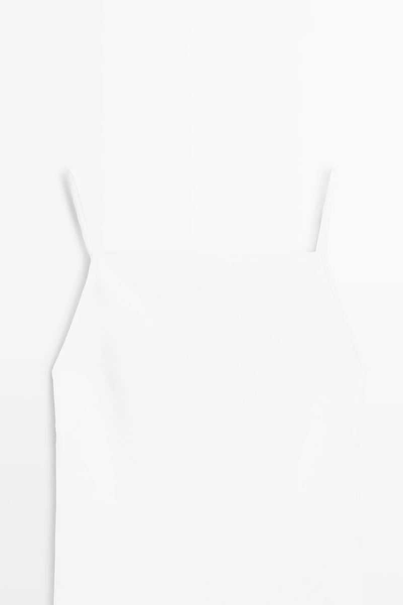 Robe midi encolure droite 100 % lin