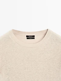 Pull oversize en maille 100 % lin