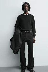 FLARE FIT TWILL PANTS