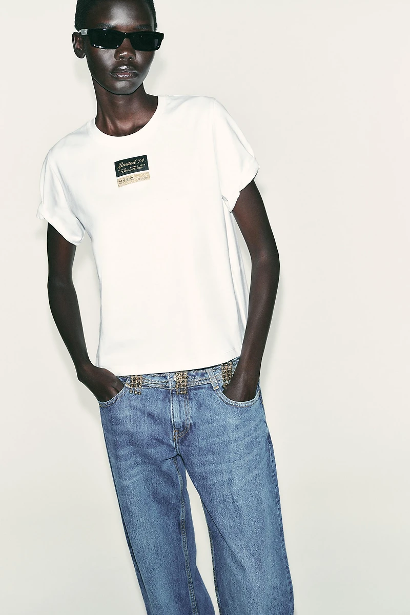 SHORT SLEEVE T-SHIRT WITH LABEL