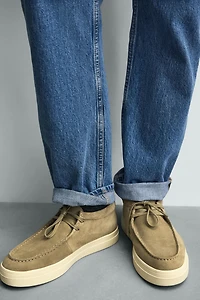 LEATHER RAISED SEAM SHOES