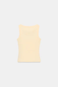COTTON SLEEVELESS T-SHIRT