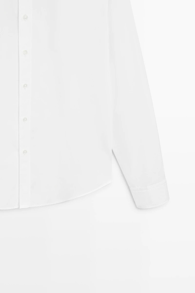 100% cotton regular fit poplin shirt