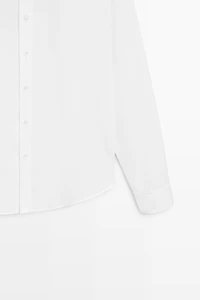100% cotton regular fit poplin shirt