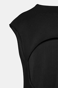 STRETCH MIDI DRESS
