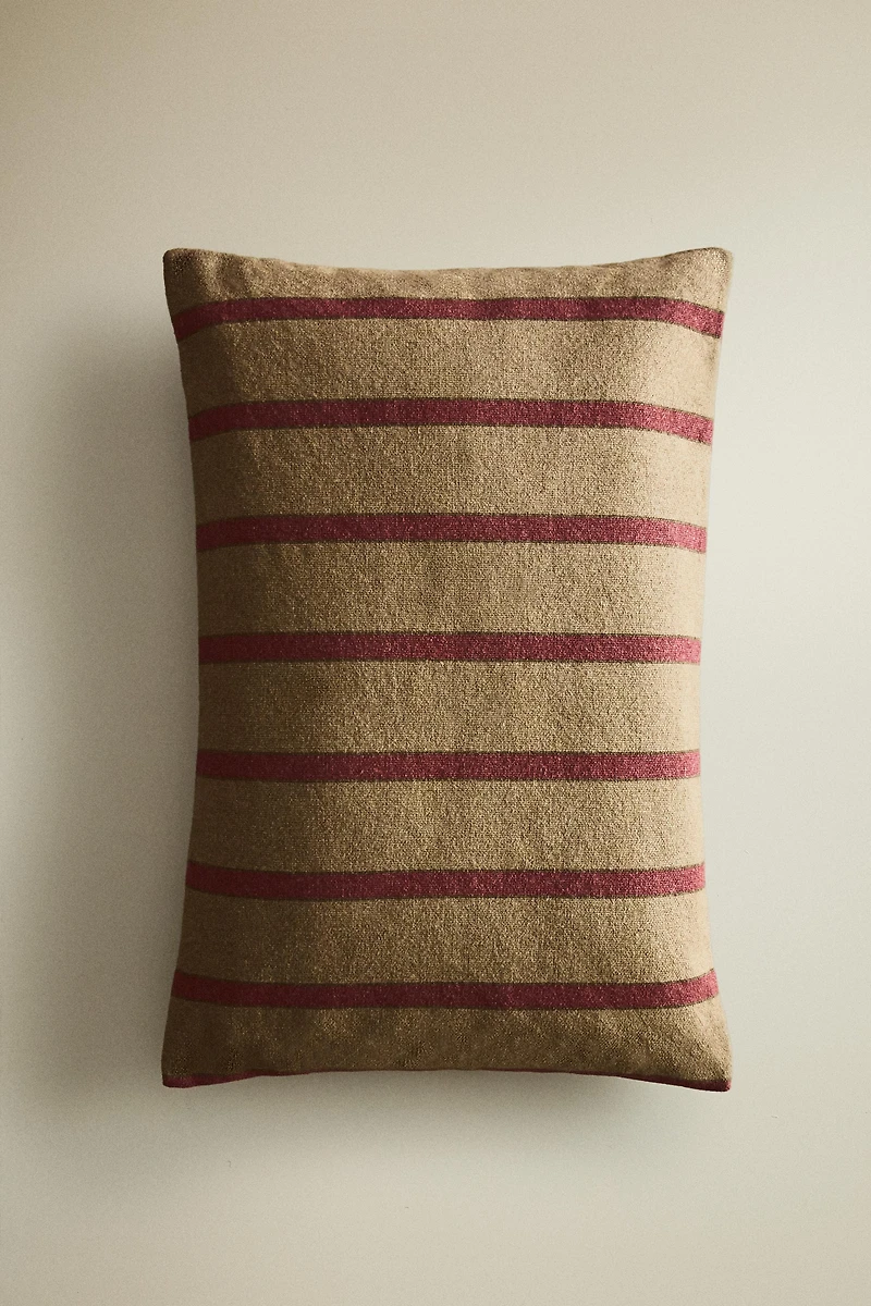 STRIPED THROW PILLOW COVER