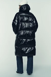 LONG SHINY EFFECT ANORAK