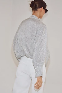 CHEMISE À NŒUD ET POIS ZW COLLECTION