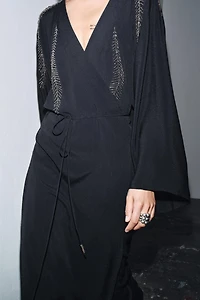 ZW COLLECTION BEADED EMBROIDERY DRESS