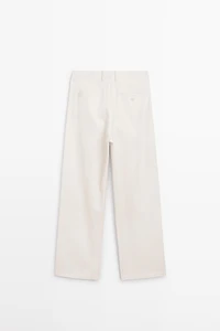 Pantalon à plis et fermeture croisée - STUDIO
