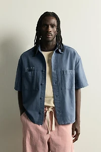 CONTRASTING RELAXED FIT SHIRT