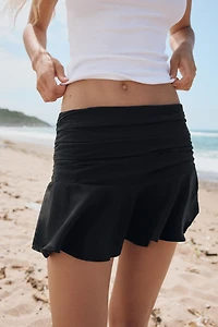 POLKA DOT FLOWY RUFFLE SKORT
