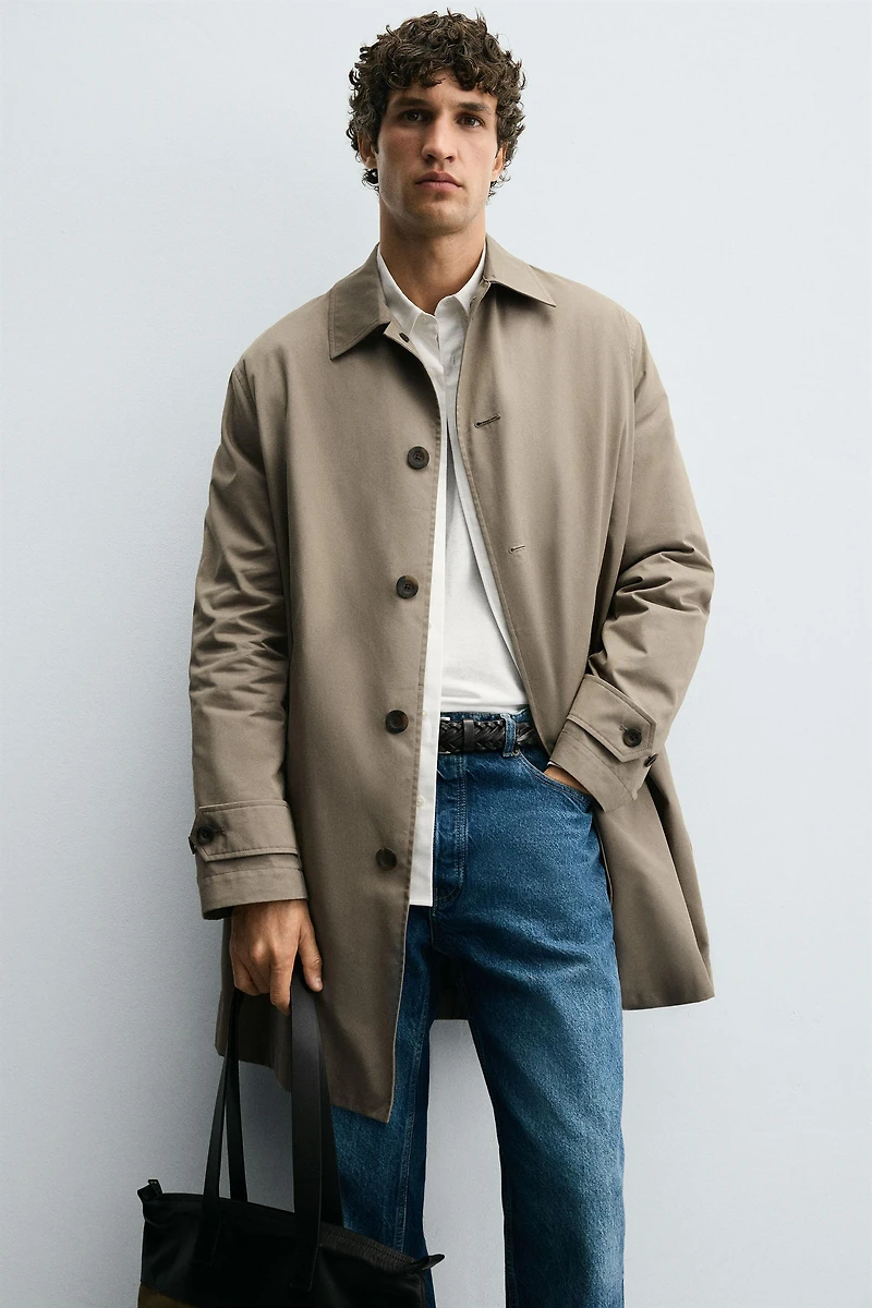 TRENCH COAT WITH REMOVABLE LINING