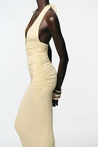 ROBE EN POLYAMIDE HALTER