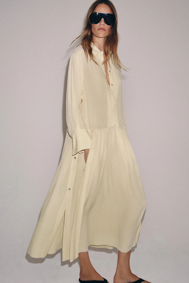 ZW COLLECTION FLOWY SHIRT DRESS