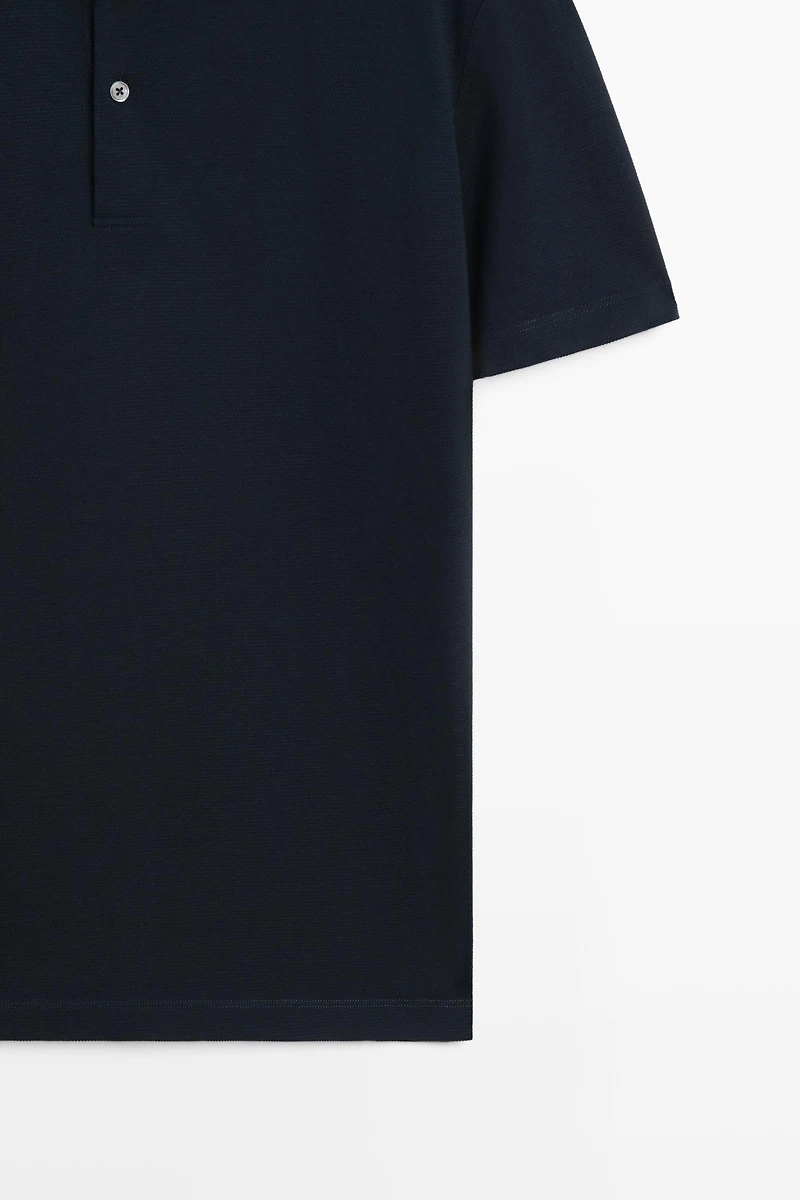 100% cotton structured polo shirt