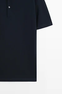 100% cotton structured polo shirt