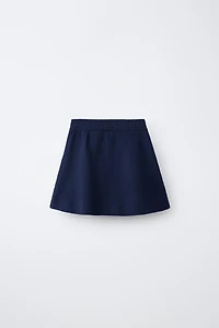 PLEATED KNIT SKIRT