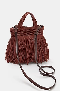 FRINGED MINI HANDBAG