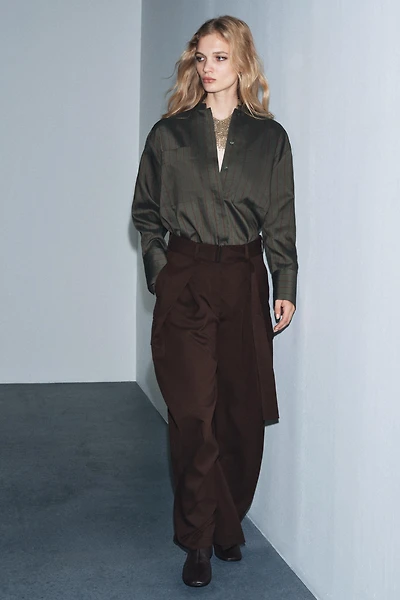 PLEATED CARGO PANTS ZW COLLECTION