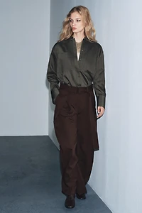PLEATED CARGO PANTS ZW COLLECTION
