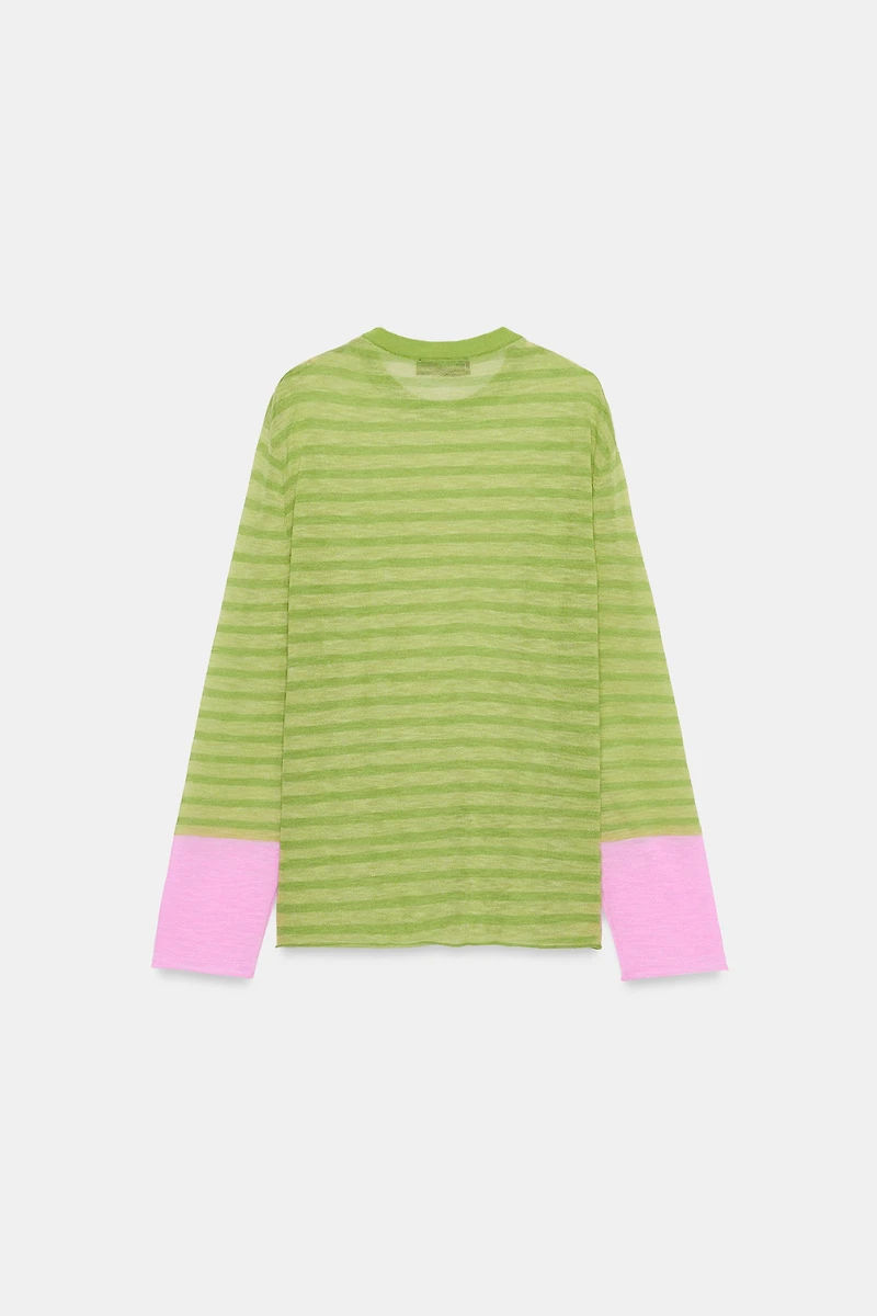 STRIPED KNIT JUMPER