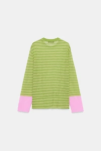 STRIPED KNIT JUMPER