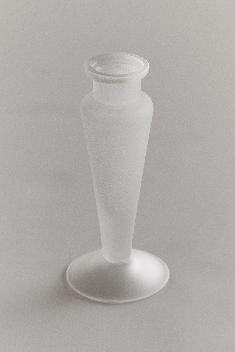 OPAQUE GLASS CANDLESTICK