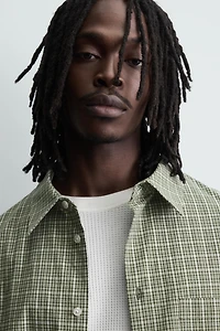 PLAID BOXY FIT SHIRT