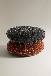 STAINLESS STEEL SCOURER PACK (PACK OF 2)