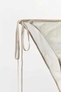 100% SILK PANTIES WITH TIES