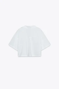 POPLIN CROP TOP