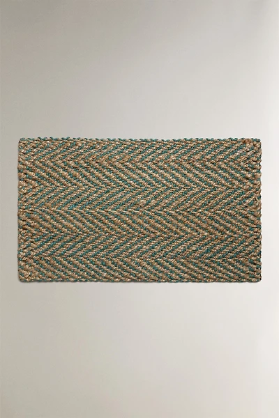 HERRINGBONE JUTE DOORMAT