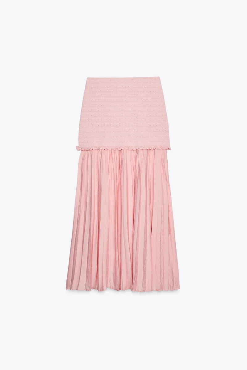 COMBINED KNIT SKIRT
