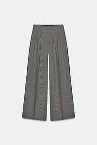 PANTALON À CARREAUX PINCES ZW COLLECTION