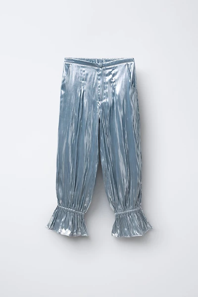 PANTALON MÉTALLISÉ TEXTURÉ