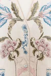 ZW COLLECTION EMBROIDERED SHIRT