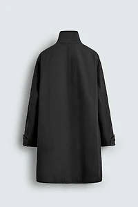 WAXED FINISH TRENCH COAT